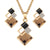 Fashion Crystal Pendants Necklace Earrings Set